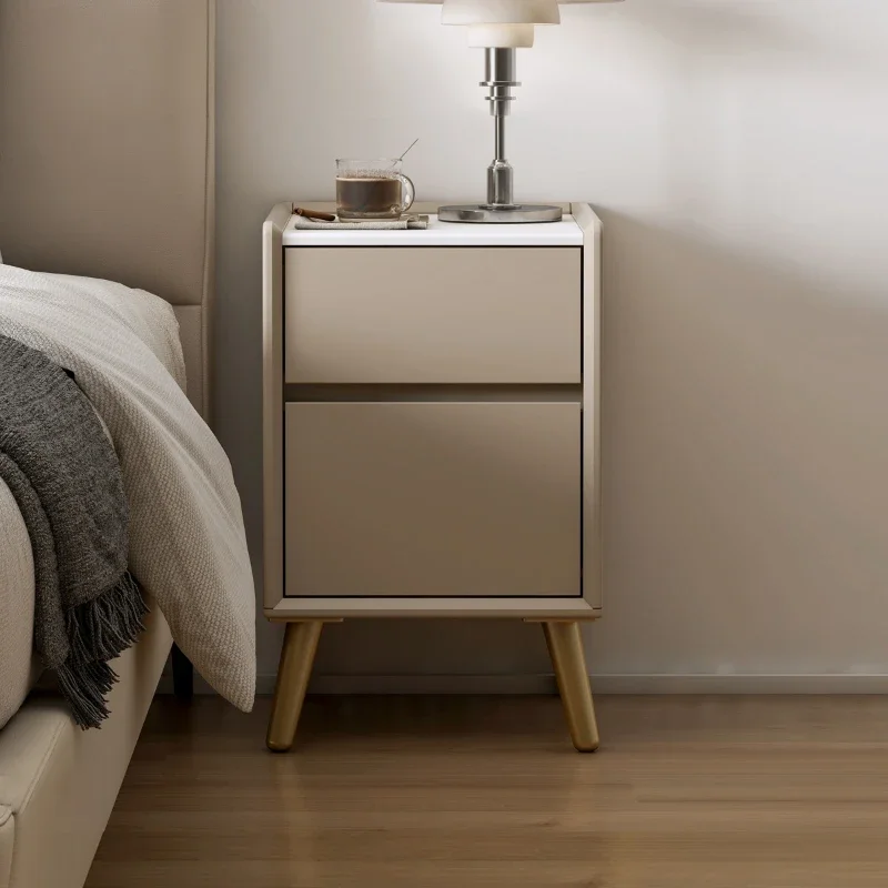 

Light Luxury Modern Bedside Cabinet Small Apartment Bedroom Furniture Locker Storage Cabinet