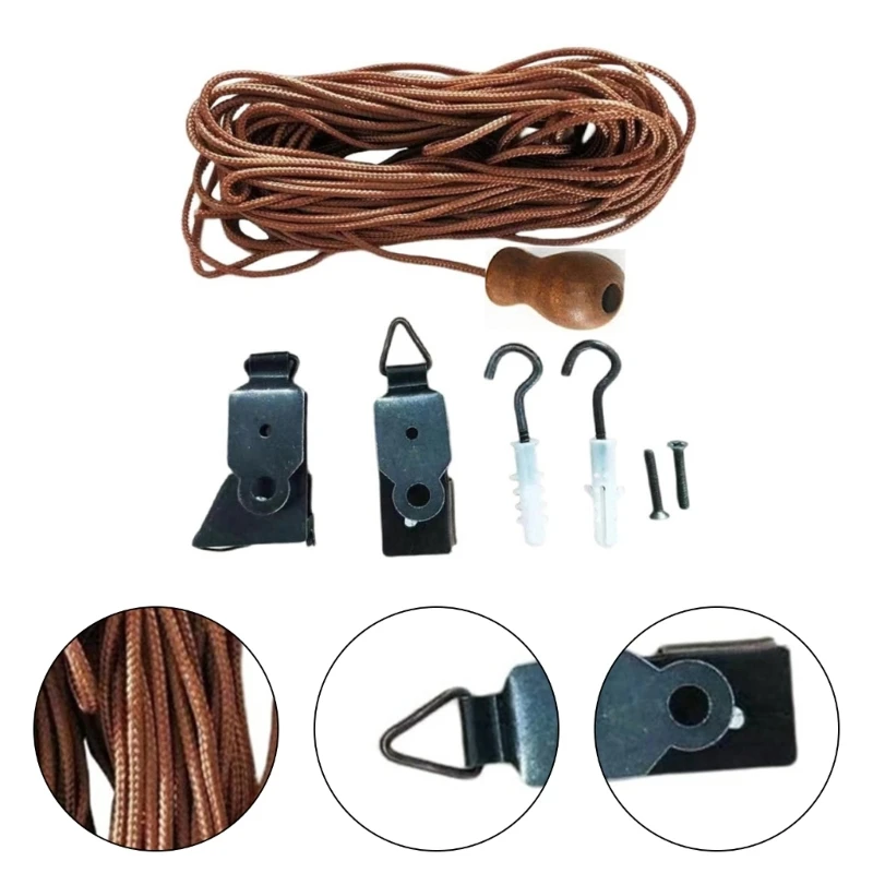 1 Set Rolling Blinds Fittings Lift Cords Bamboo Curtain Repairing Rope Roller Shade Accessories Tools Repair Parts