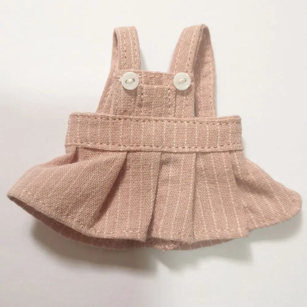 Diy Doll Dress Suspender Dress Doll Clothes Accessories Denim Dress for 12cm Doll Mini Bear Clothes Dress Cute DIY Stuffed Dolls