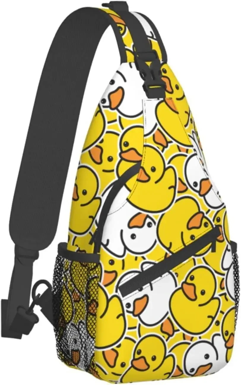 

Cartoon Duck Sling Bag For Women Men,Animal Print Crossbody Shoulder Bags Casual Sling Backpack Chest Bag Travel For Outdoor