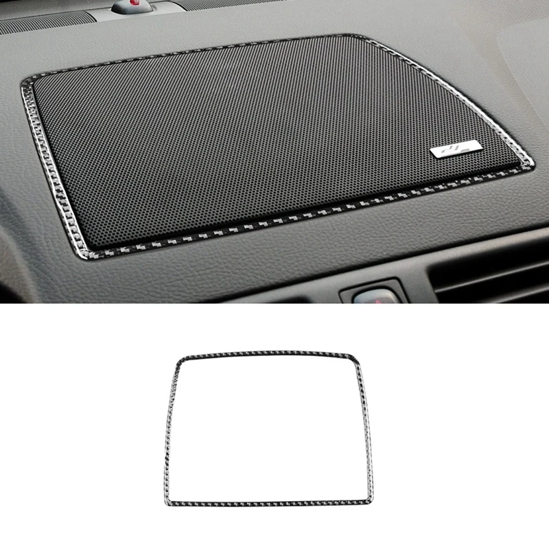 Center Dashboard Speaker Frame Panel Cover Trim Adesivo Decorativo In Fibra Di Carbonio Per Accessori Volvo Xc90 2003-2014