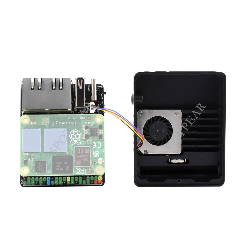 Raspberry pi Compute Module io Board Dual Gigabit Ethernet Mini Roteador Caixa de Metal - Imagem 2