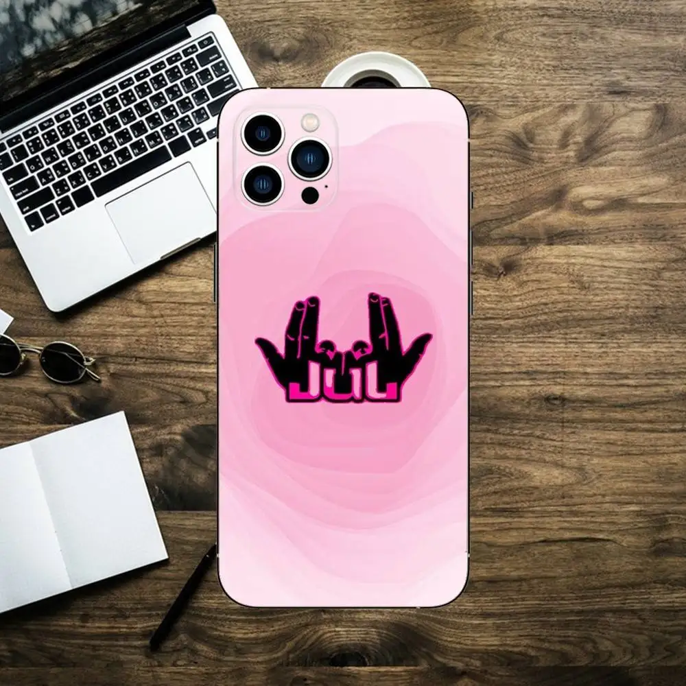 Sleek Black Silicone Phone Case by J-Julien Mari