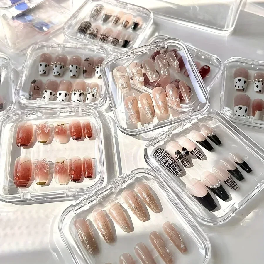 10개 세트 투명 보관함, 아머, 보석 및 크리스탈 팔찌 보관함 커버, 고투명 디스플레이 박스