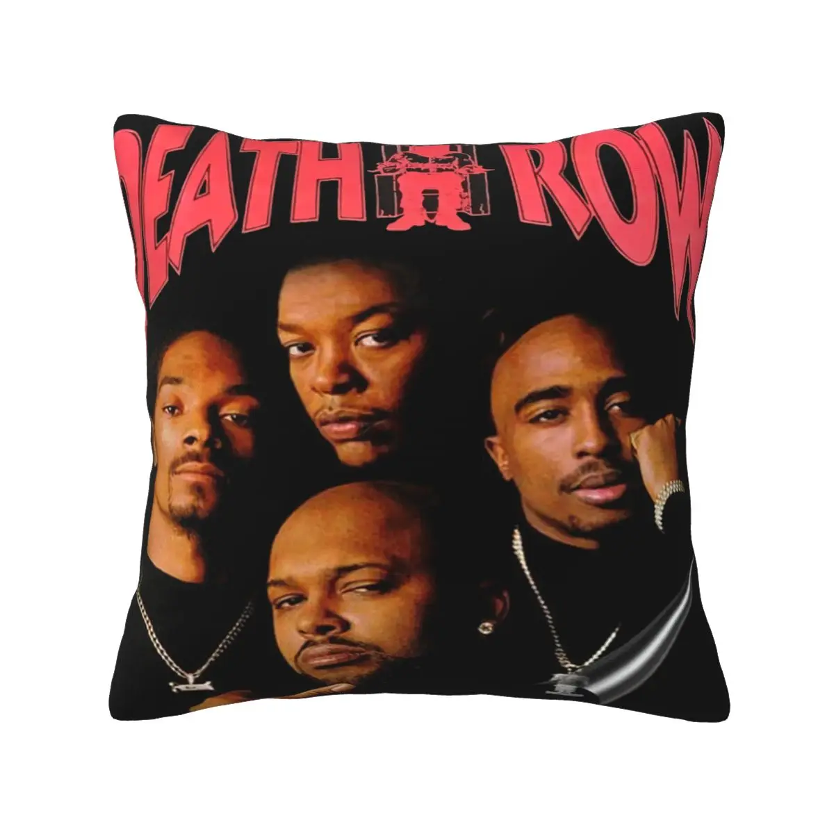 

2Pac Row Records Halloween Decorative Pillowcase Pillowcase Fun Pumpkin Ghost Print Cushion Cover Home Decor Holiday Gift