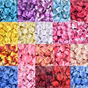 100/500/1000pcs Simulation Rose Petals Home Artificial Colorful Flower  Birthday Wedding Decorations Romantic Silk Flowers Rose