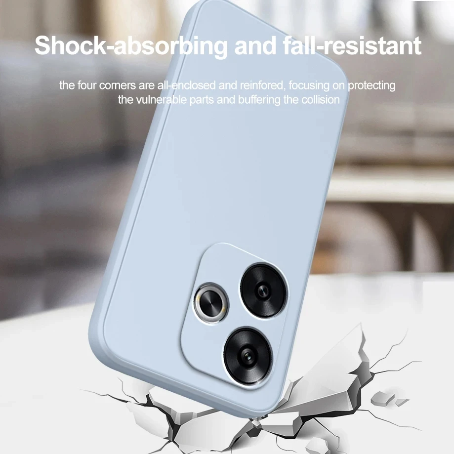 Premium Liquid Silicone Soft TPU Back Cover - Luxury Case