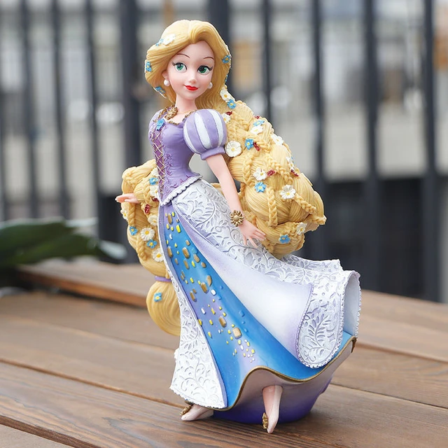 Cartoon princess rapunzel with long hair Vector Image