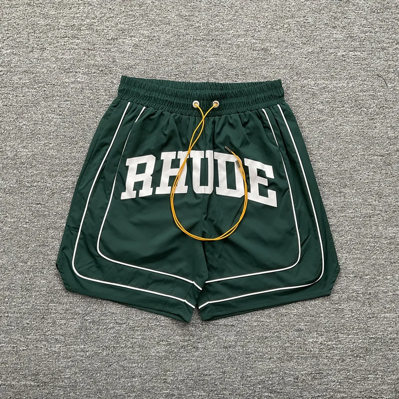 High Quality Streetwear Multi-color Rhude Beach Shorts Men Women Loose Breathable Casual Shorts