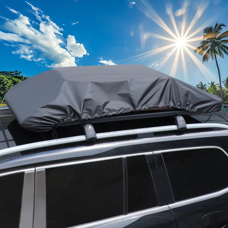 Waterproof Car Roof Rack Cover 210D Oxford Cloth 170/190/230/270x145cm Off-Road SUV Automobile Roof Luggage Cargo Bag Rain Cover 6