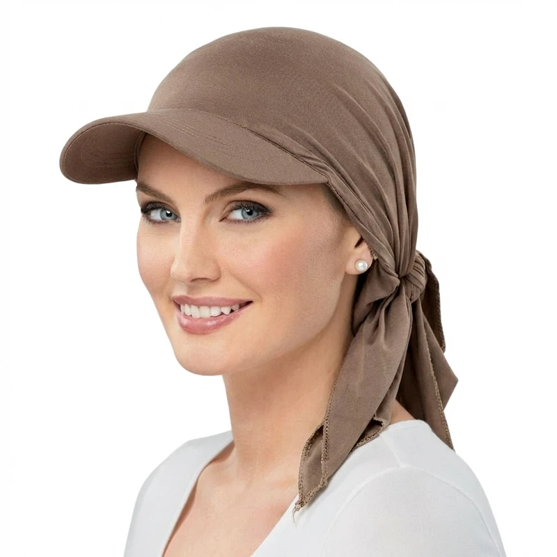 Women Classic Solid ColorTurban Hat Outdoor Brim Sunshade Hats Curved Hat  Baseball Cap Sun Hats Headscarf Scarf Femme