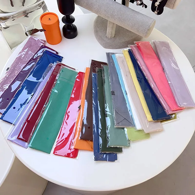 2-meter solid color elongated waistband, slender strip, ribbon, scarf, Korean decorative scarf, ins headband, tie bag, ribbon
