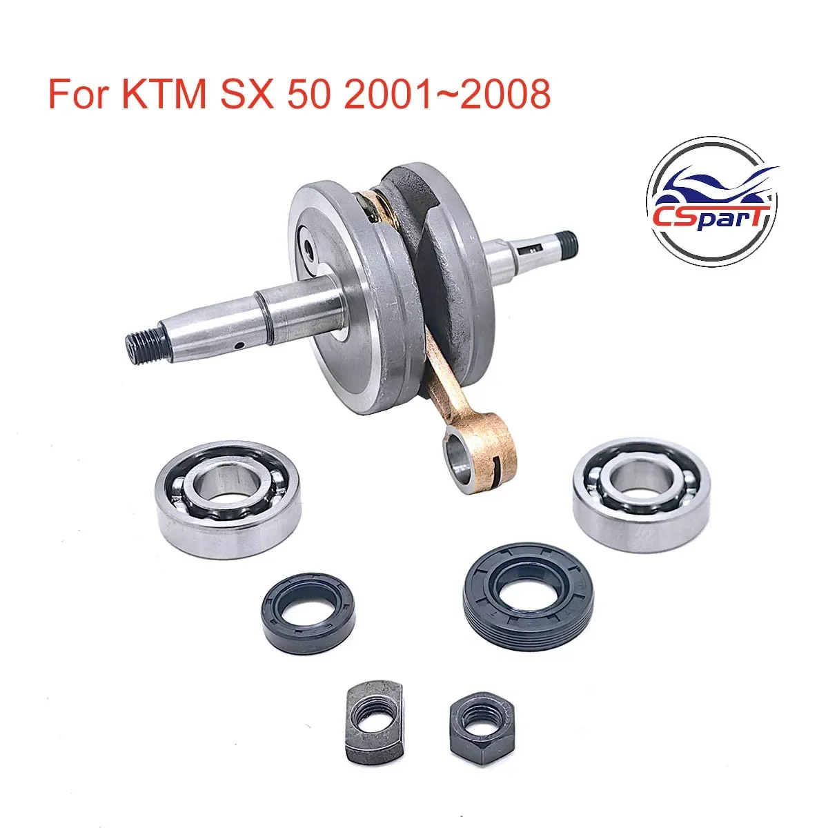 Crankshaft Bearing Seal Nut Rod Kit For KTM 50 65 50CC 65CC SX Pro Junior Senior Parts 2001~2008 motorcycle accessories,crankshaft bearing shell,motorcycle crankshaft