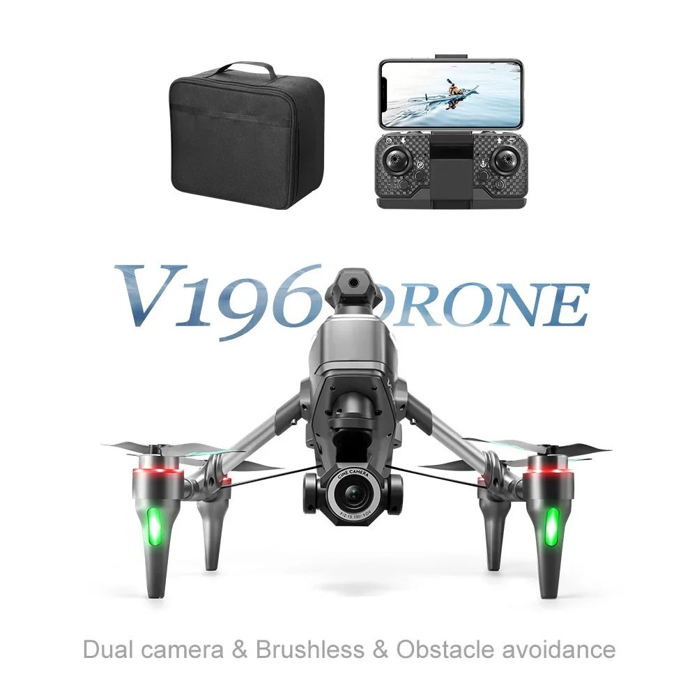 Original V196 Drone 8K Professional HD Dual Camera 5G Wifi 360&deg; Obstacle Avoidance Brushless Foldable Quadcopter RC Drone Toy drone quadcopter
