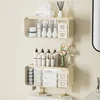 Toilet Shelf with Large Capacity, Multi-functional Wall-mounted Bathroom Storage Box Without Drilling 4