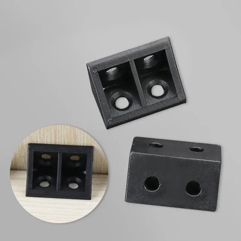Nylon plastic corner code 20PCS 90 degree Angle retainer laminate clothe cabinet reinforcement connector hardware accessories Angled Furniture Hardware Furniture Hardware Angle Connector Angle Bracket