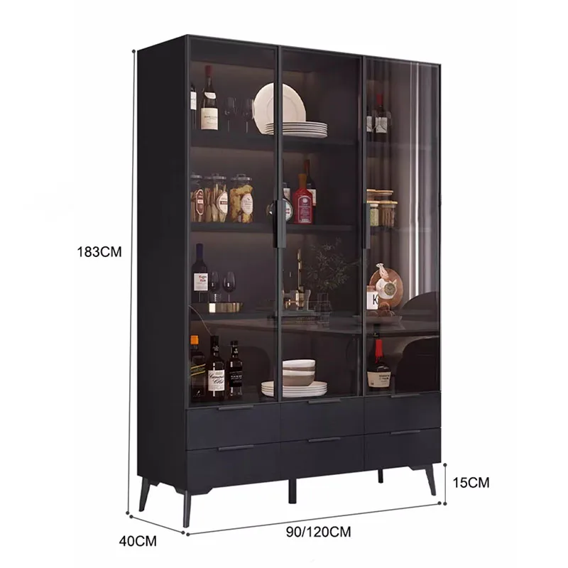 Nordic Cabinet Shelves Wine Decoration Display Rack Whiskey Portable Bar Accessories Drinks Elegant Vintage Szafka Outdoor Iron