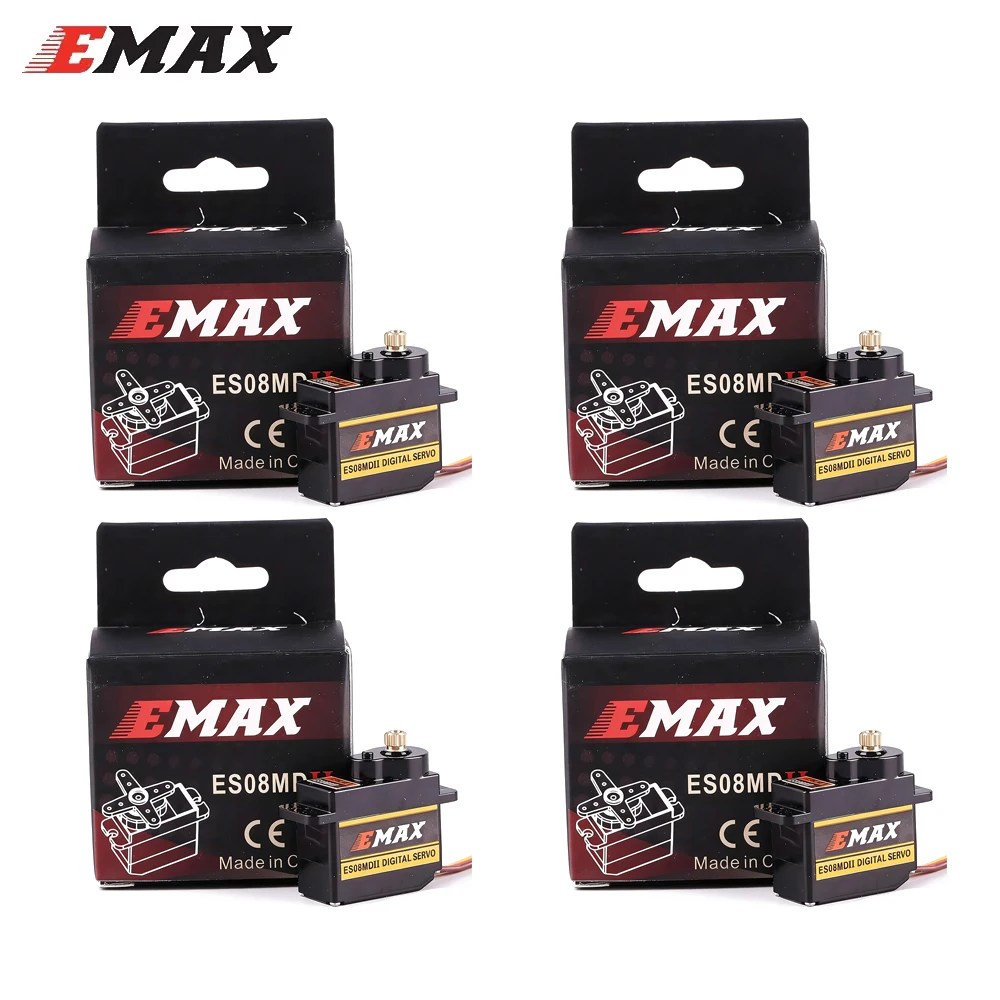 Emax ES08MD ES08MDII 4-6,0 В 2 кг Металлическая шестерня мини-цифровой сервопривод Futaba/JR Plug для TREX 450 аксессуары для самолетов и вертолетов thumbnail 5