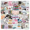 10/50pcs Cartoon Book Worm Book Reading Stickers Notebook Diary Motorcycle Skateboard Computer Decal Luggage Graffiti Sticker 2
