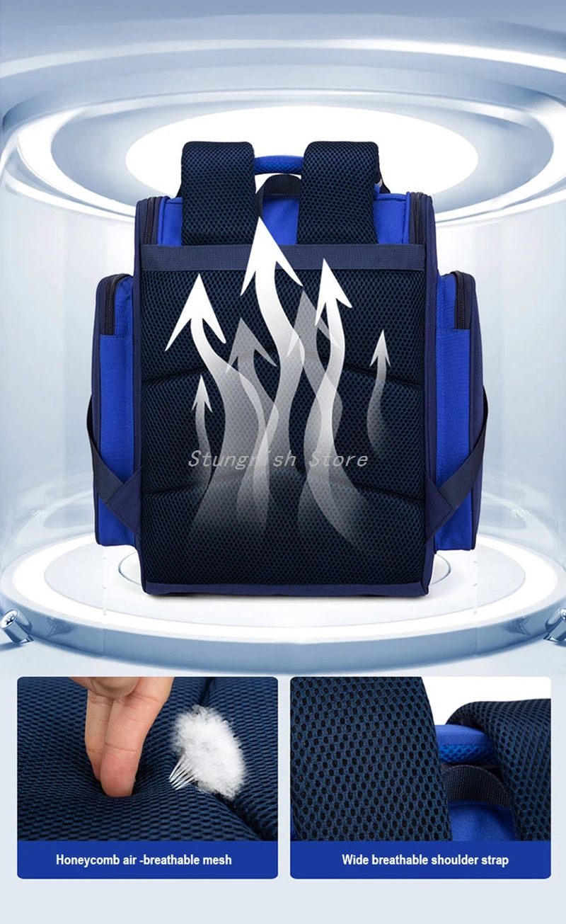New Boys Orthopedic School Bags Child Astronaut Printing Backpacks Primary Student Girls Children's Schoolbag Waterproof Kid 6