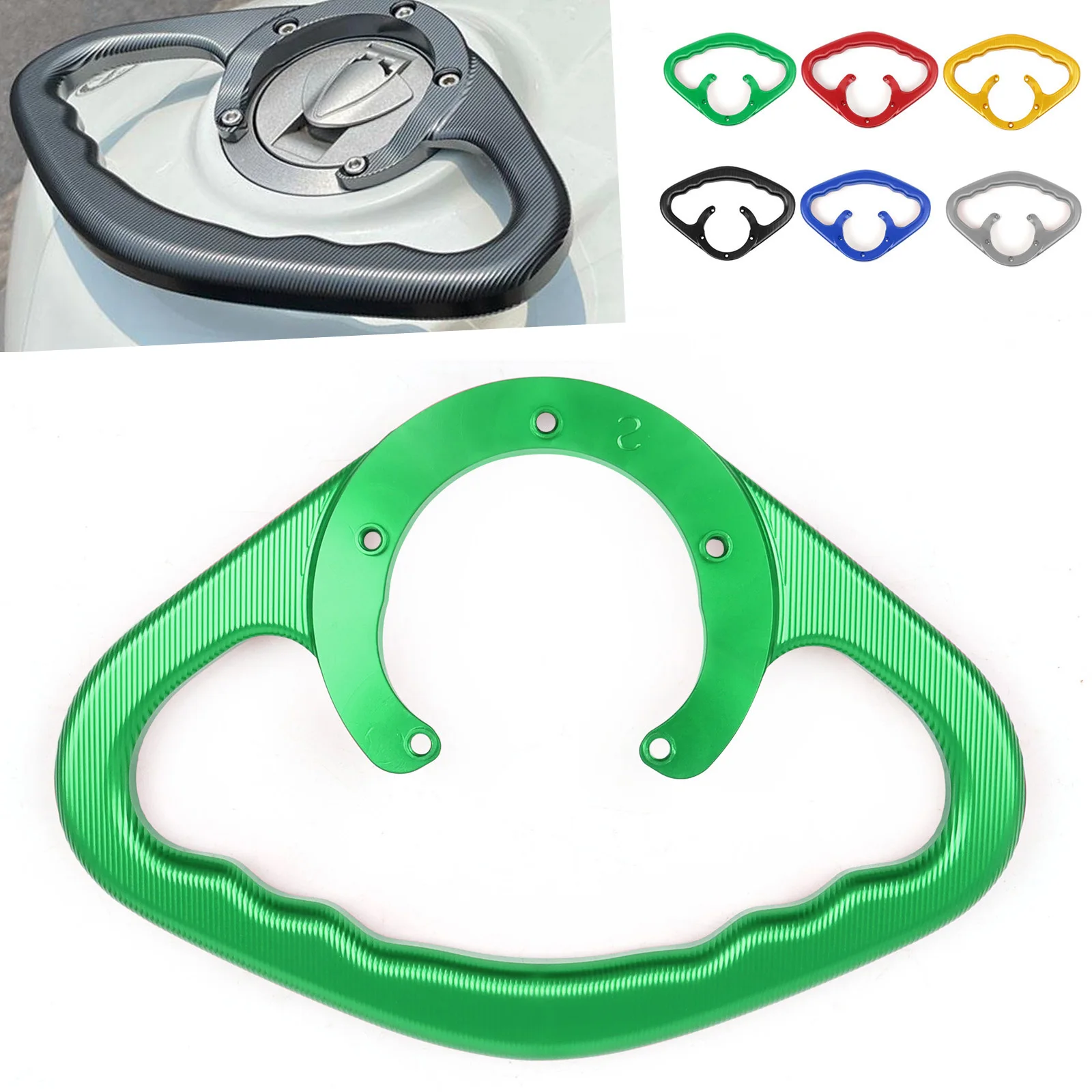 Motorcycle Passenger Handgrips Hand Grip Tank Grab Bar Handles Armrest