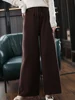 2023 New Woman's Pants Cashmere Trousers Casual Loose Wild Wool Pants Autumn And Winter Knitted Elastic Warm Daks Slack Britches 4