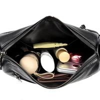 Sacs à bandoulière en cuir souple de haute qualité pour femmes, sac à main de luxe de marque, grande capacité, multi-poches, sac vintage à bandoulière 4