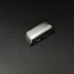 Chrome Matt Leather Shift Knob with Gear Side Cover and DSG Emblem (Chrome Front Parts)