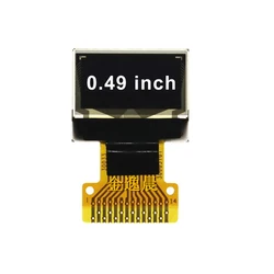 0.49 inch oled LCD display 64x32 pixels small size display white light iic interface COG module