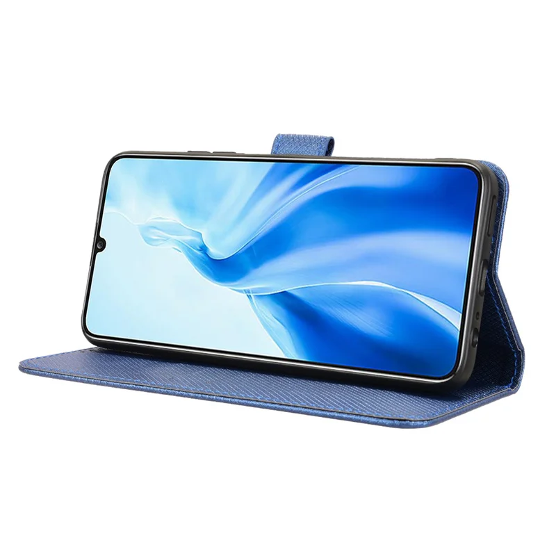 Oukitel C51 다이아몬드 지갑 케이스, 낙하 방지 스탠드 보호 케이스, 전화 케이스