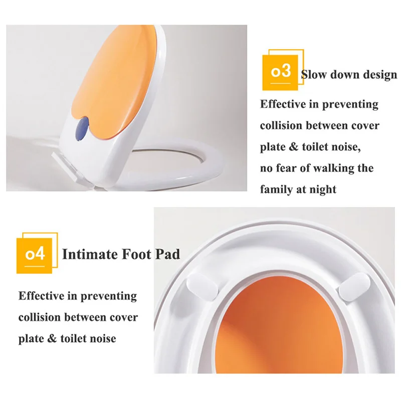 Universal Child Adult Toilet Seat Cover Children's Potty Training Cover Prevent Falling Toilet Lid Kids PP Double Layer Baby Pot 6