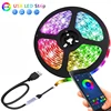 LED Strip Light Color USB RGB Tpae Bluetooth LED Strip Bedroom Decoration 5050 5m 10m 15m 20m 30m TV LED Backlight For Christmas 1