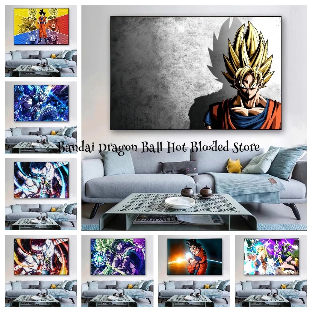 

Canvas Wall Art Dragon Ball Goku Aesthetic Poster Room Home Decoration Paintings Hanging Classic Birthday Gifts Anime Characters