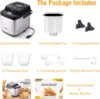 19-in-1 Compact Bread Maker Machine, 1.5 lb / 1 lb Loaf Small with Carrying Handle, Including Gluten Free 4