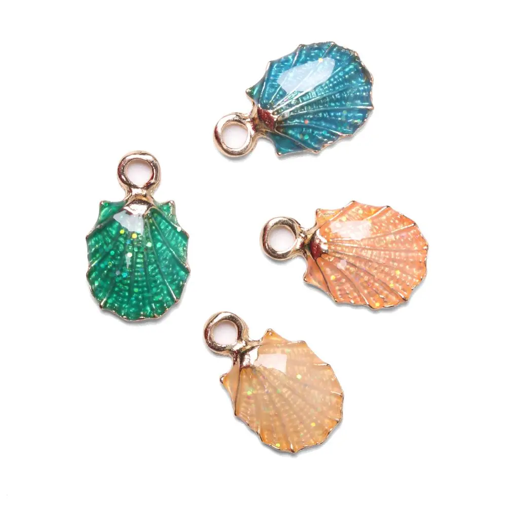 13Pcs/Set DIY Craft Making Jewelry Decoration Sea Shell Ocean Pendants Conch Charms Handmade Accessories