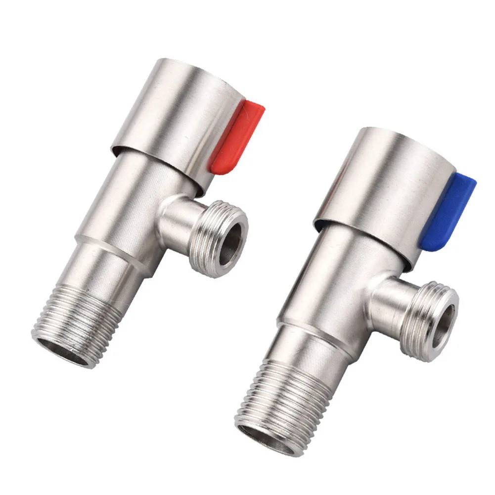 Description Picture 3 of itemStainless Steel Triangle Valve Cold Hot Water Stop Valve OFF ON Switch Bathroom Kitchen Toilet Sink Replacement Tool