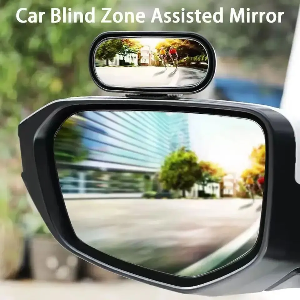 Car Blind Spot Mirror 1PC Car Rearview Auxiliary HD Glass Parking Aid Mirror 360-degree Wide Angle Car Blind Spot Mirror Adjustable Rotation