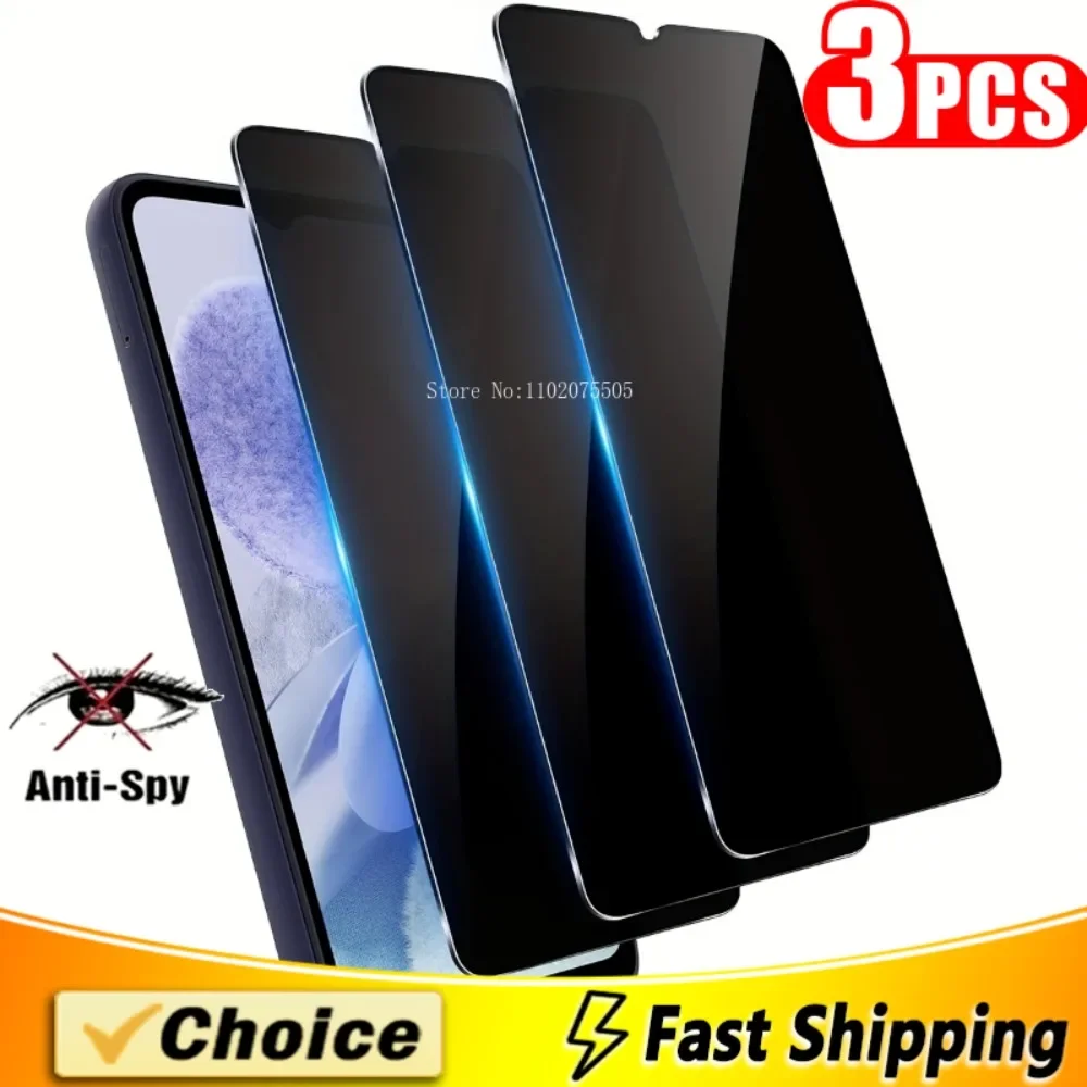 Protecteur d'écran de confidentialité, 3 pièces, pour Samsung A13 A15 A23 A55 A53 A73 5G, verre trempé Anti-espion pour Samsung A25 A24 A34 A70 A22 5G