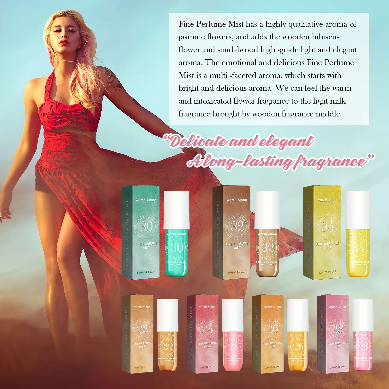 Brazil Perfume Spray Series Fresh Lasting Fragrance for Women 90ml