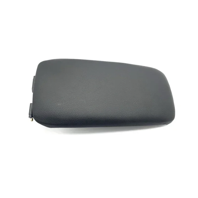 Premium Black PU Leather Car Armrest Cover - Center Console Lid Replacement Auto Accessory