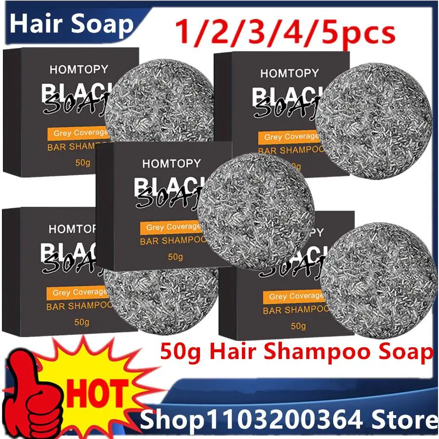 Lot50gHairDarkeningShampooSoapBarRepairGrayWhiteHairSoap
