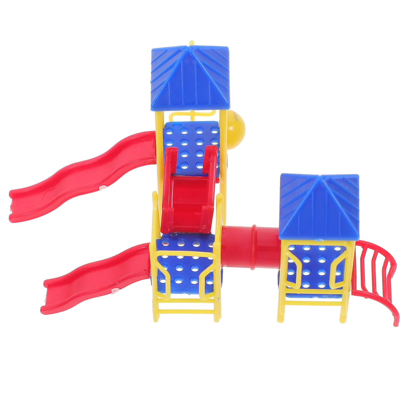 

Kids Slide Toy Mini Playground Model Decorations Sand Table Desktop Miniature Home Ornament House Accessory Child