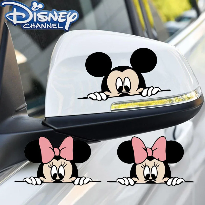 Stickers Rétroviseur Disney Mickey Minnie | Accessoire Auto