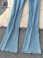 SINGREINY Fashion Denim Long Jumpsuits Zipper 3D Floral Chic Design Rompers Korean Trend Ins Solid Streetwear Women Playsuits - Image 6