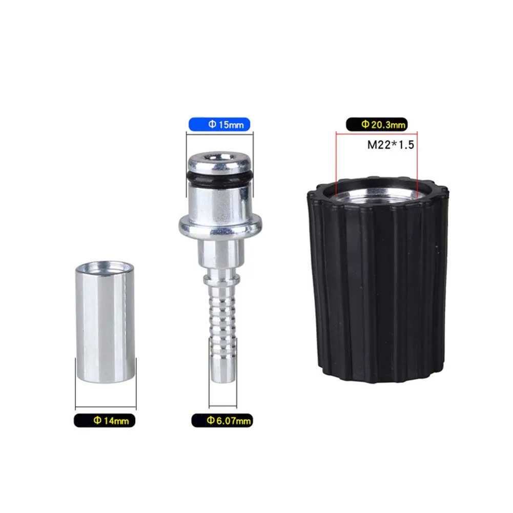 3 개/대 고압 세척기 호스 호스 파이프 피팅 커넥터 수리 키트 3000PSI 압력 워터 호스 세차 파이프 피팅