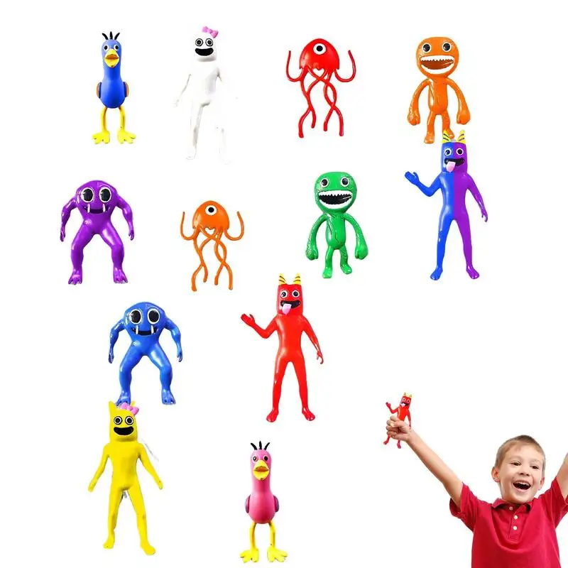 

Фигурки Banban Garten, куклы, 12 шт., Игрушки для маленьких мальчиков и девочек, топпер для торта, детские подарки на день рождения и Рождество, популярные периферийные игры