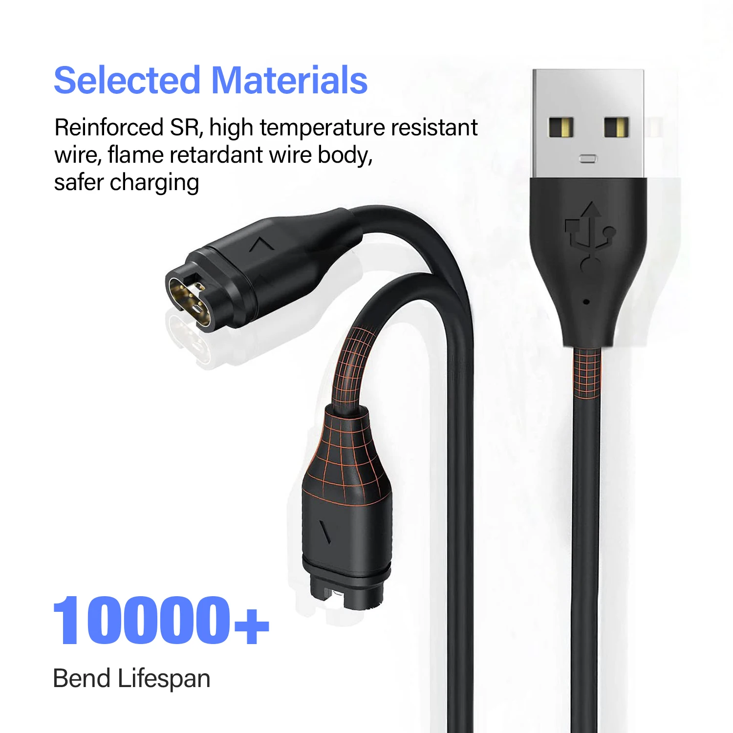 Durable USB Charging Cable and Data Cord – 1M/3.3FT Length