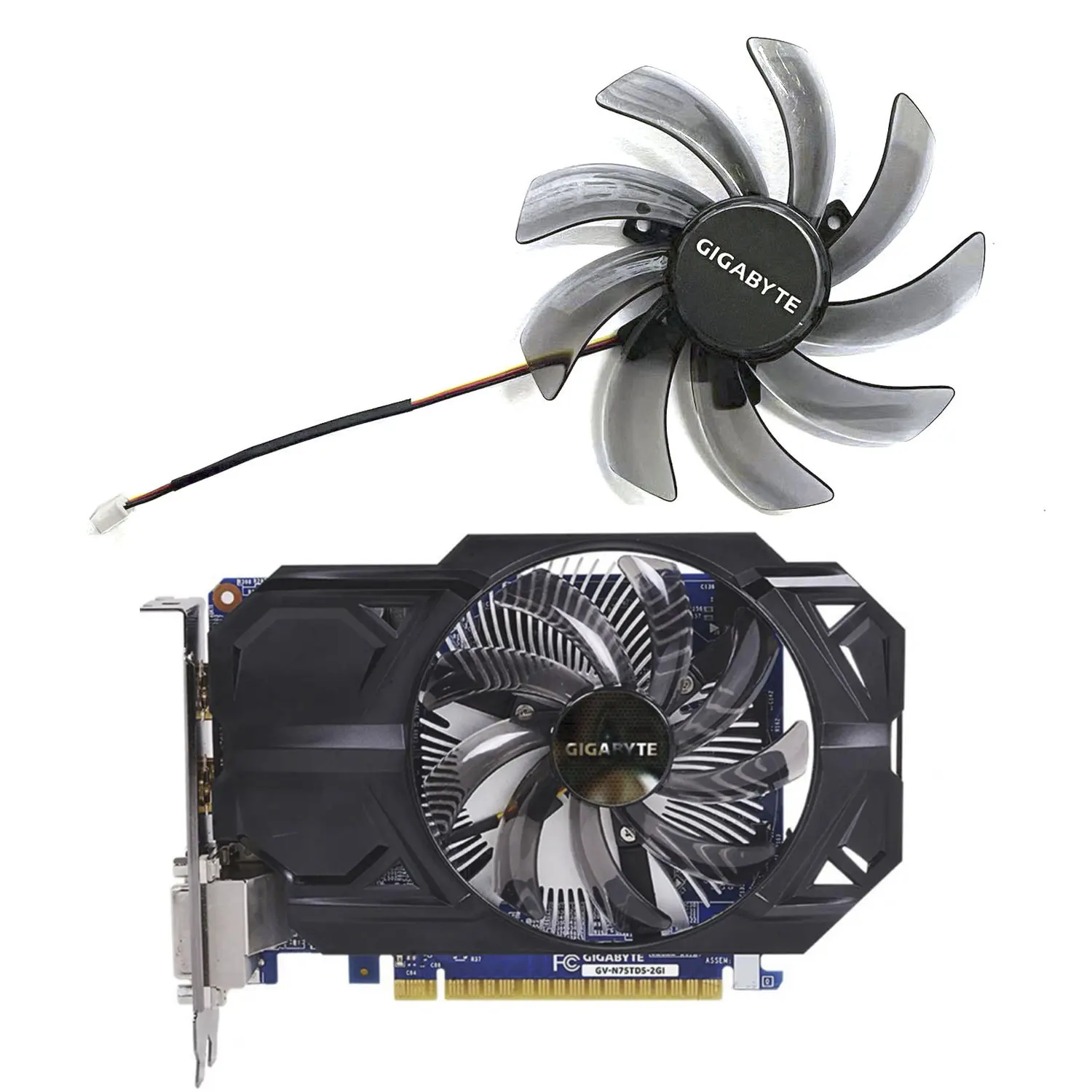 95 мм 3PIN T129215SM PLD10010S12H подходит для кулера видеокарты Gigabyte GTX 750 750TI ITX