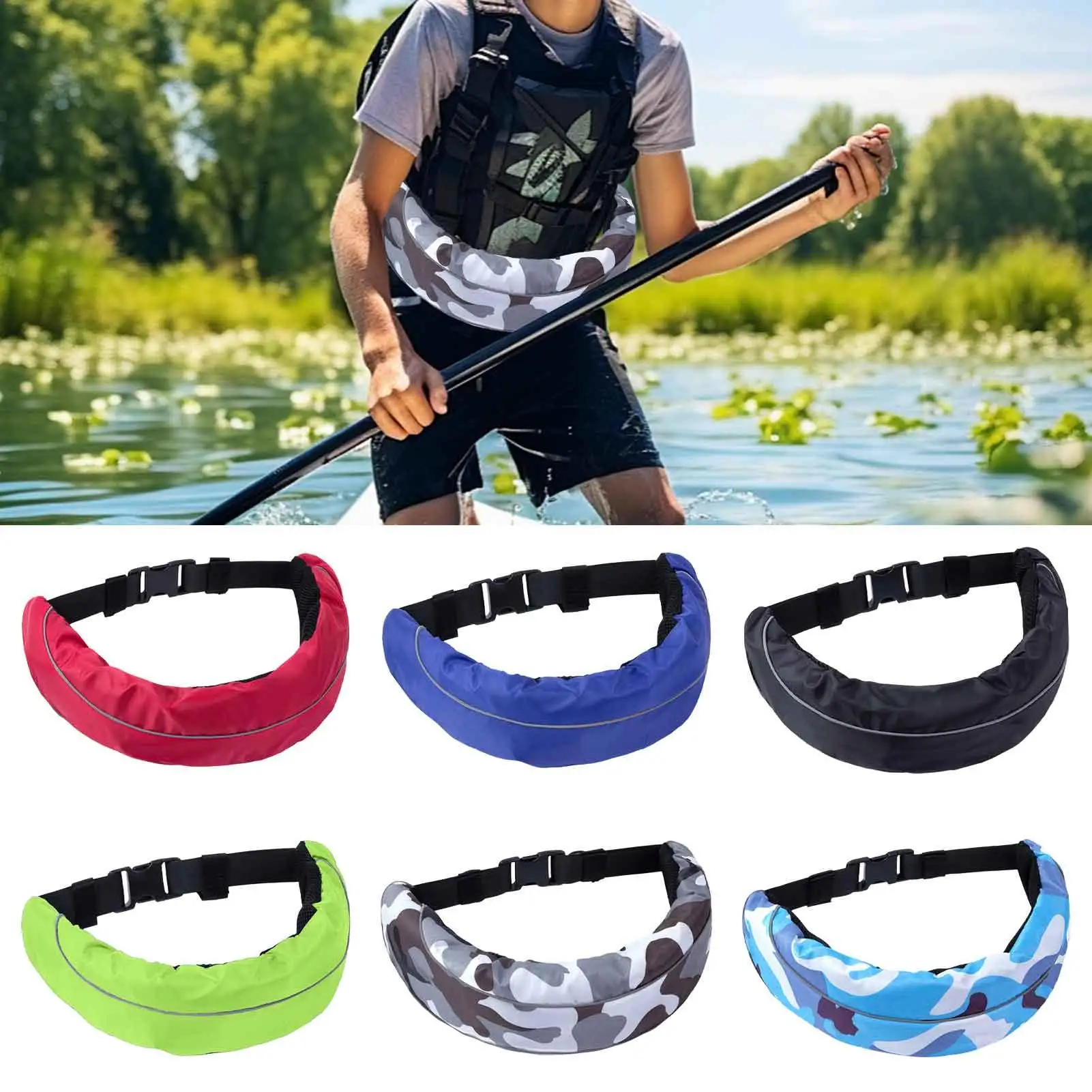 Life Belts For Paddleboarding Inflating Belt Pack For Kayaking Reusable Safety Accessories For Kayaking Boating Surfing