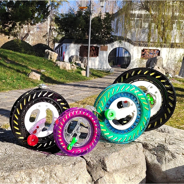 free shipping children kite reel abs kite wheel outdoor game fun toys kite string line parafoil adults kite flying paraglider 2